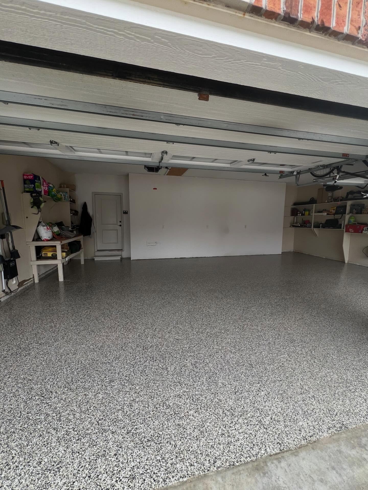 Full flake epoxy floor finish — Elite Coatings
